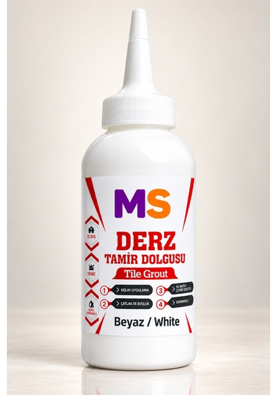 Beyaz Renk Hazır Derz Arası Tamir Dolgusu 220 Gr Fayans Seramik Mermer Yenileyici Yenileme Dolgu