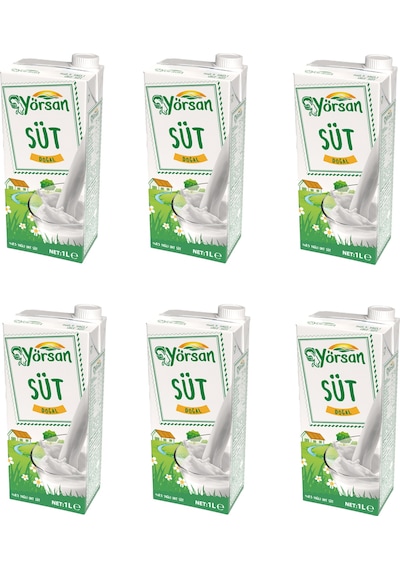 Yörsan %0,5 Yağlı Süt 1 Lt X 6 Adet