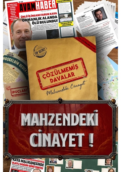 Cinayet Çözme - Dedektif Oyunu - Suç Çözümleme Kutu Oyunları - Mahzendeki Cinayet - Cinayeti Çöz