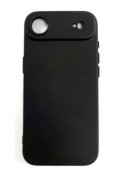Apple Uyumlu iPhone 17 Air Kamera Ve Ekran Çıkıntılı Mat Yumuşak Kılıf Siyah
