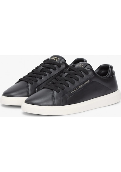 Tommy Hilfiger Icon Court Hafif Parlak Kadın Siyah Sneaker Fw0fw08949bds Siyah