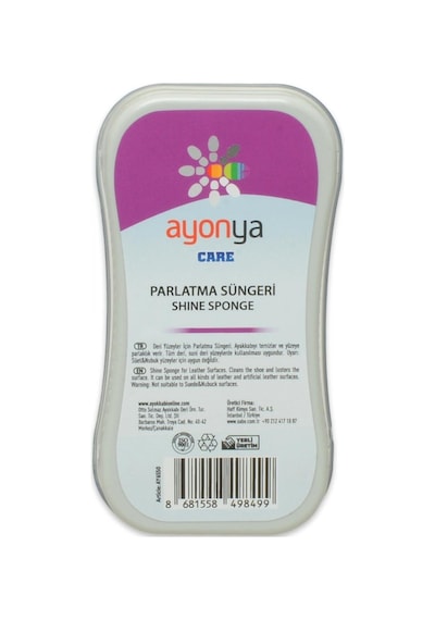 Ayonya 6550 Deri Parlatici Sunger Renksiz Bakım Malzemeleri Renksiz