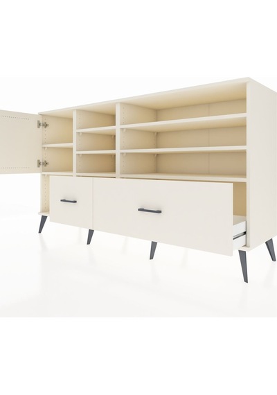 Kronos Konsol 8 Raflı 2 Çekmeceli Tek Kapaklı 176x59x99 Aytaşı-a Aytaşı-aytaşı