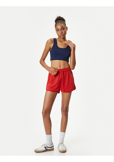 Koton Ekstra Mini Spor Şort Beli Bağcıklı Yüksek Bel Relax Fit Kırmızı 4sak40359nk Kırmızı Koton Ekstra Mini Spor Şort Beli Bağcıklı Yüksek Bel Relax Fit Kırmızı 4sak40359nk Kırmızı