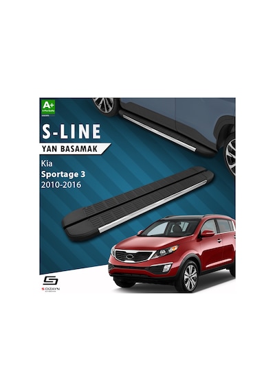 S-dizayn Kia Sportage 3 S-line Krom Yan Basamak 173 Cm 2010-2016