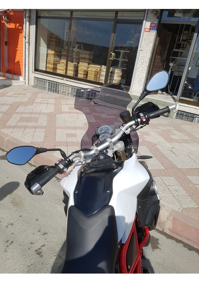 Bmw F800 F650 Uyumlu Uzun Cam Koyu Füme 45Cm 4Mm Zeus