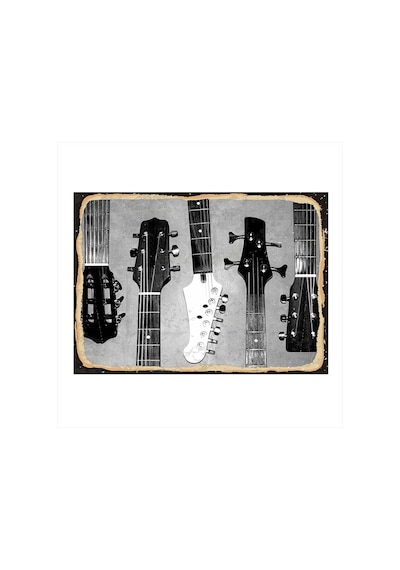 Bedeko Gitar Sapları Dekoratif Mdf Tablo 35 Cm X 50 Cm