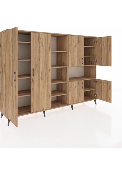 Hyperion Dolap 13 Raflı 6 Kapaklı 220x44x163 Çam-çam Atlas Çam - Atlas Çam Hyperion Dolap 13 Raflı 6 Kapaklı 220x44x163 Çam-çam Atlas Çam - Atlas Çam