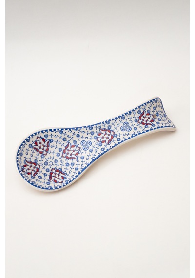 Lalin Blue Desenli Dekoratif Kirli Kaşıklık
