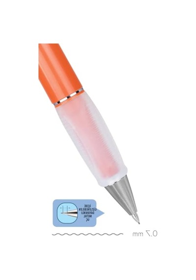 Kiremit Renk 0,7 Mm Mekanik Kurşun Kalem - Ergonomik Grip .
