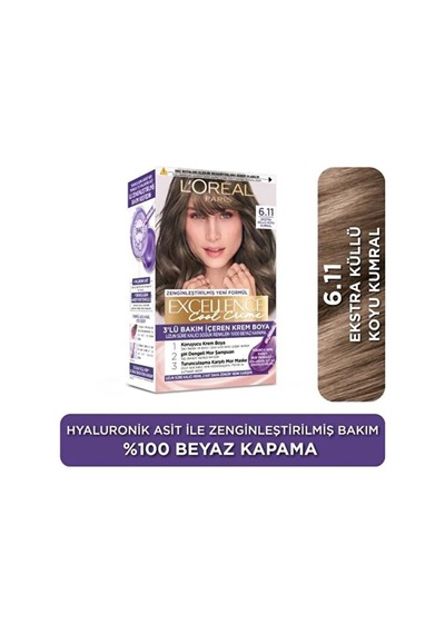 L'oreal Excellence Cool Creme Saç Boyası - 6.11 Ekstra Küllü Koyu Kumral