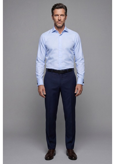 Bisse İtalyan Klasik Regular Fit Pamuk Açık Mavi Erkek Gömlek Gmkls092230017 D33 Açık Mavi