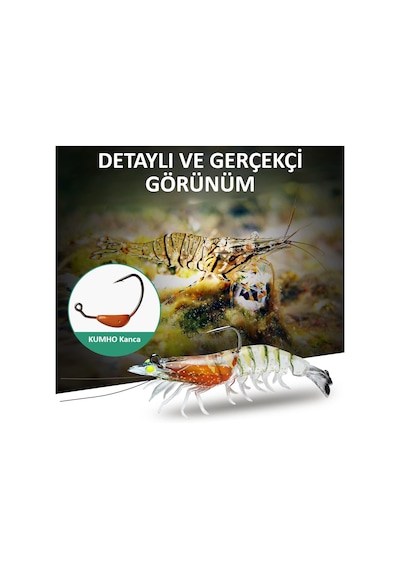 Valkyrie 3 Adet Silikon Karides Balık Yemi 9cm 11.5gr Gerçekçi Levrek Katili Yem Lrf Spin