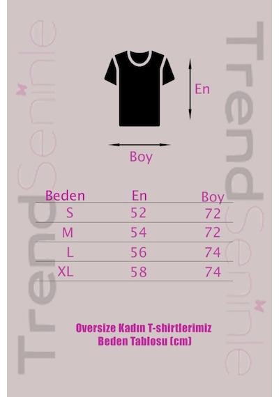 Flood Of Style Kadın Çizgili Figür Oversize Boyamalı Gri T-shirt