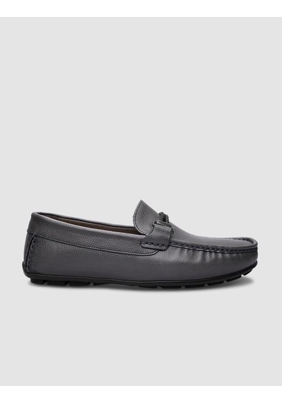 Cabani %100 Hakiki Deri Gri Tokalı Erkek Loafer-gri Gri