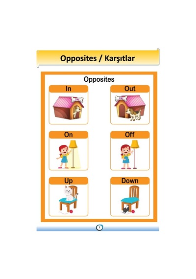 İngilizce Karşıtlar-Zıtlar (Opposite) Kitabı