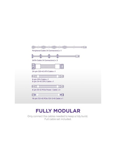C1000 Gold Atx 3.1 - Tam Modüler Düşük Gürültülü Pc Oyun Güç Kaynağı - 1000 Watt - 80 Plus Altın - 12v-2x6