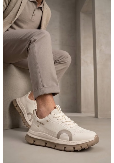 Bulldozer Buldozer 261410 Erkek Klasik Sneaker Bej