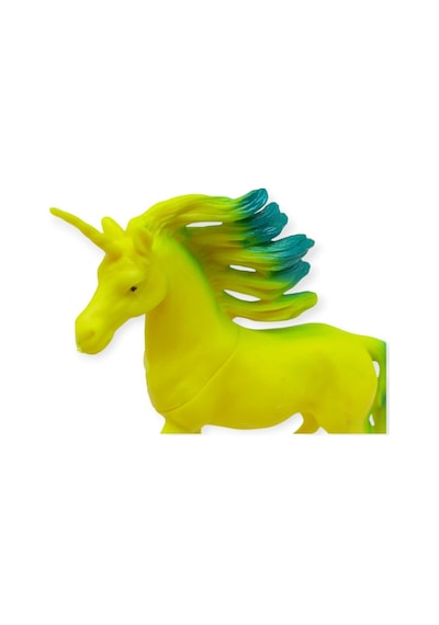 Çiftlik Hayvanları Serisi - Efsanevi Unicorn 12 Cm - Sarı - Yeşil Hayvan Figürü