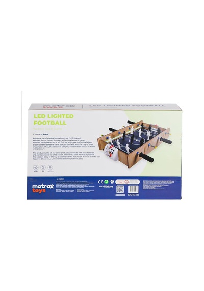 406 Ahşap Ledli Masa Maçı Oyunu -akçiçek Oyuncak - Zmff-890872 1 Adet