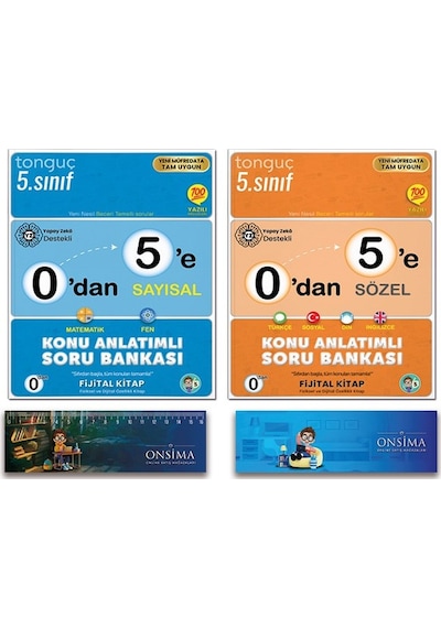 Tonguç Akademi 5. Sınıf 0 Dan 5 E Konu Anlatımlı Soru Bankası Seti 2 Kitap