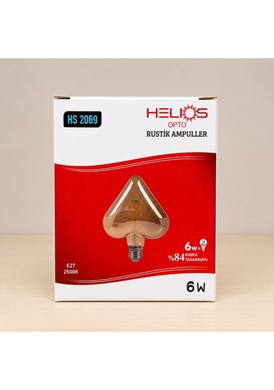 Helios Opto Rustik Ampul 2500k 6w E27