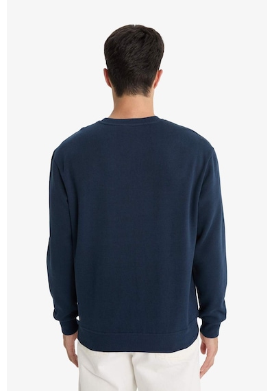 DeFacto Regular Fit Bisiklet Yaka Kalın Basic Düz Sweatshirt T3777AZ24AUNV71