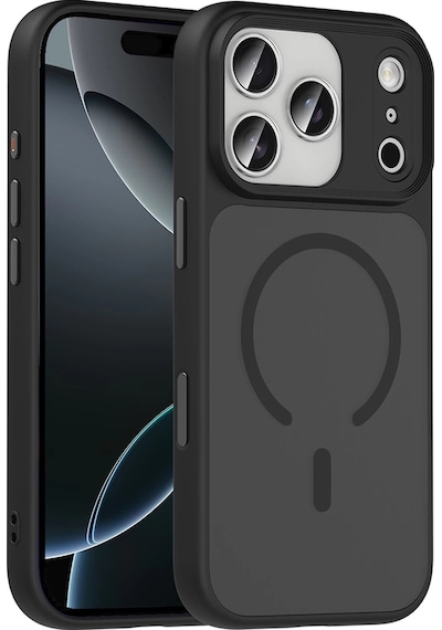 Lopard Apple Uyumlu iPhone 17 Pro Max Kılıf Mat Arka Yüzey Wireless Şarj Özellikli Flet Magsafe Kapak