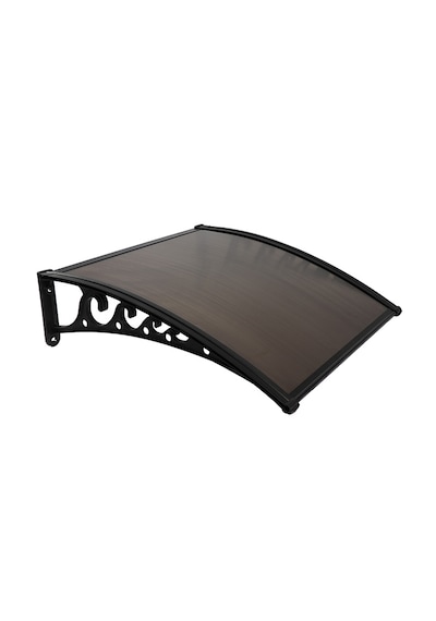 Plastik Ayak 6mm Levhalı Pratik Sundurma Kanopi 100x120 Cm Siyah