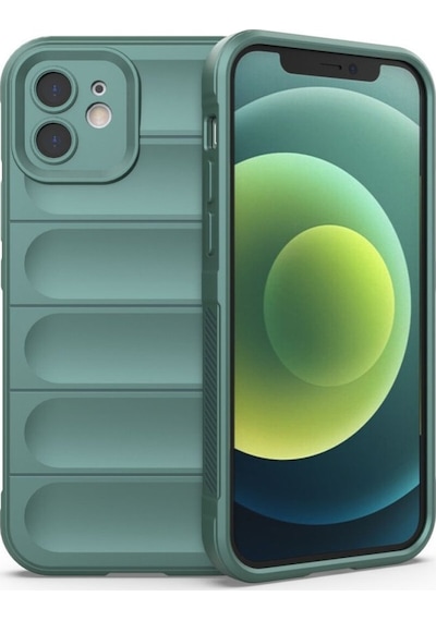 Apple Uyumlu iPhone 12 Kılıf Optimum Lens Çerçeveli Silikon Kapak