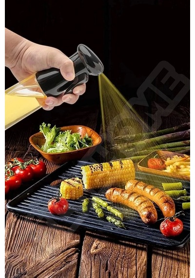 Büyük Sprey Yağdanlık, Airfryer Püskürtmeli Sprey Cam Şişe Ayçiçek Zeytinyağı Sirkelik 300 Ml Çok Re Diğer