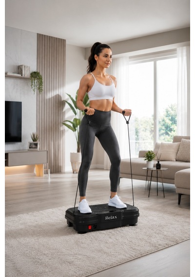 Basic Vibration Plate - Titreşimli Egzersiz Ve Spor Cihazı Siyah