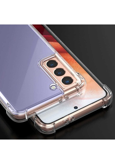 Galaxy S21 Plus Kılıf Zore Nitro Anti Shock Silikon Kılıf Renksiz