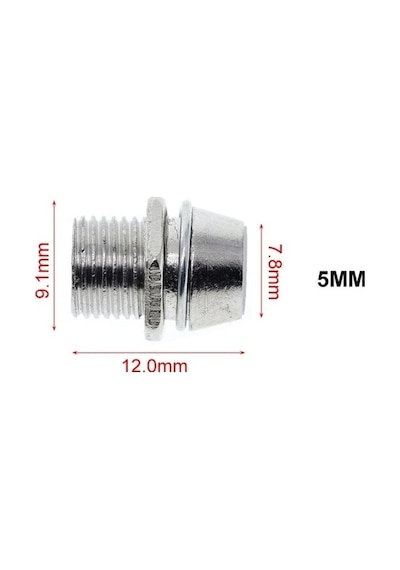 Ic-224-0 Led Soketi 5Mm Metal 100 Adet