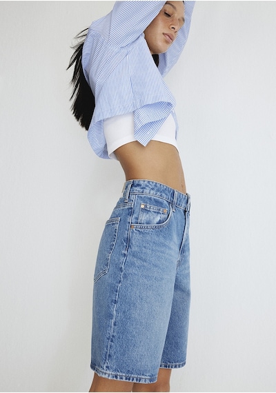 Mavi - Melina All Blue İndigo Mavisi Jean Şort 1410144-87086 Mavi