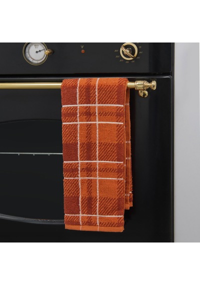 Soft Plaid Mutfak Havlusu - Kiremit - 40x66 Cm Çok Renkli