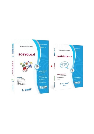 Egem Aöf Sosyoloji Ciltli 1. Sınıf Bahar Konu Soru Seti