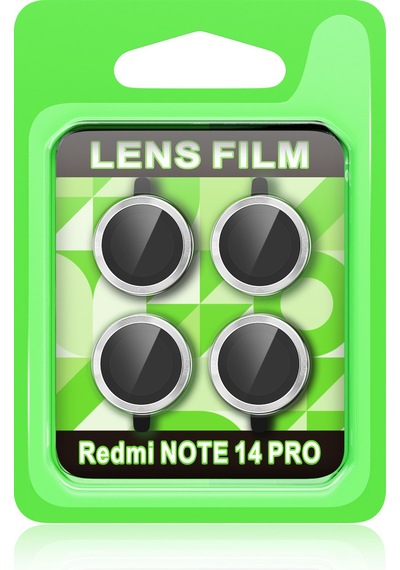 Xiaomi Redmi Note 14 Pro 5g Uyumlu Raze Metal Kamera Lens - Gümüş