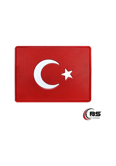 Türk Bayrağı Space Torpido Üstü Kaydırmaz Ped Telefon Tutucu