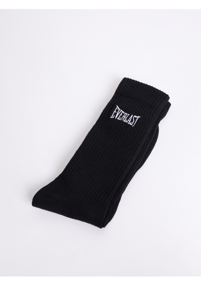 Everlast Logo Nakışlı 2'lü Siyah Çorap Siyah