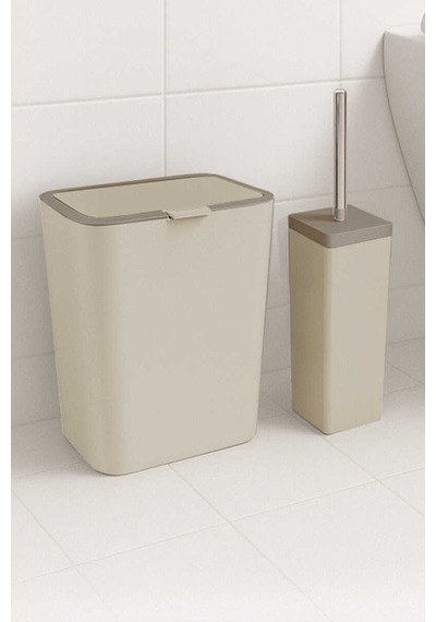 Primanova Flip 2'li Banyo Seti - Bej Bej