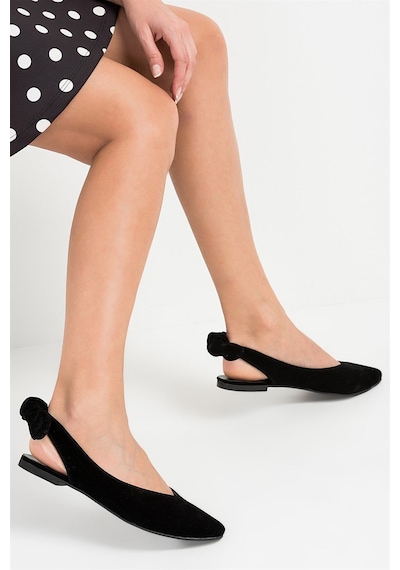 Fox Shoes Siyah Kadın Babet D726495302 Siyah
