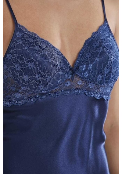 Pierre Cardin Saten Güpürlü Kaplı Gecelik 600 Laci 001