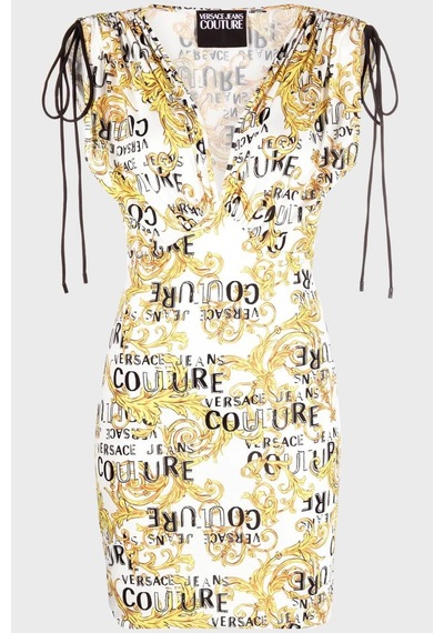 Versace Jeans Couture Versace Bayan Elbise 74HAO921 JS162 G03 BEYAZ