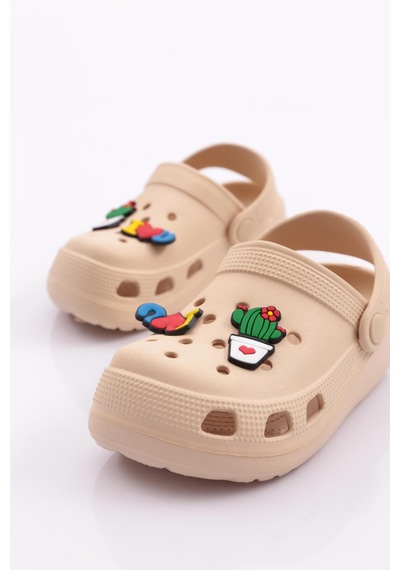 Pienn 42001-001 Eva Patik Çocuk Terlik 42001-001-R0152 Bej