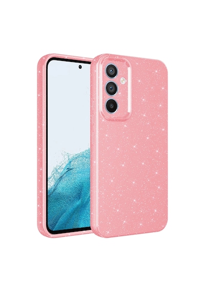 Galaxy Uyumlu S24 Fe Kılıf Kamera Korumalı Simli Lüks Zore Koton Kapak
