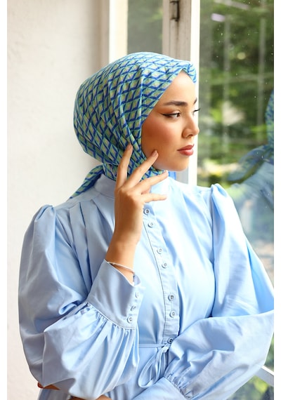 Silk Home Olinda Eşarp 48002-14 Mavi