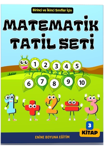 Birinci Ve İkinci Sınıflar İçin Matematik Tatil Seti 3 Kitap