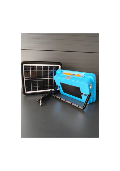 Solar Led Şarjlı Projektör 200w Güneş Enerjili Taşınabilir Solar Panelli 3 Renk Işıklı Çakar Fonksiy Çok Renkli