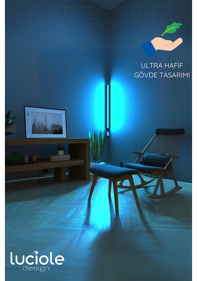 Led Abajur Kendinden Yapışkanlı Uzaktan Kumandalı 16 Renk 4 Animasyon Ledgreen